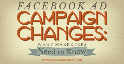 facebook hirdetési kampány változik