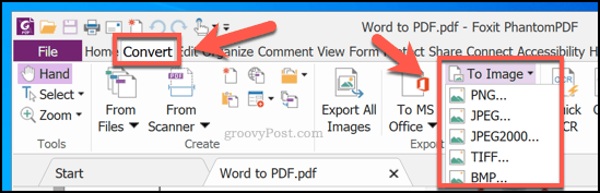 PDF konvertálása képre a PhantomPDF használatával