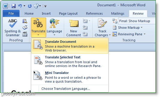 hogyan lehet lefordítani egy teljes Microsoft Word dokumentumot spanyolul vagy bármely más nyelvre