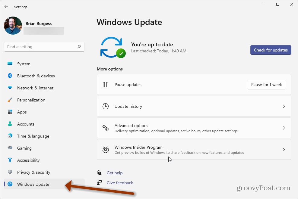 Beállítások Windows 11 Windows Update