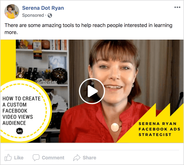 Mutassa meg közönségének egy olyan Facebook-videohirdetést, amely valamivel rendelkezik vagy megoldja a problémáját. 