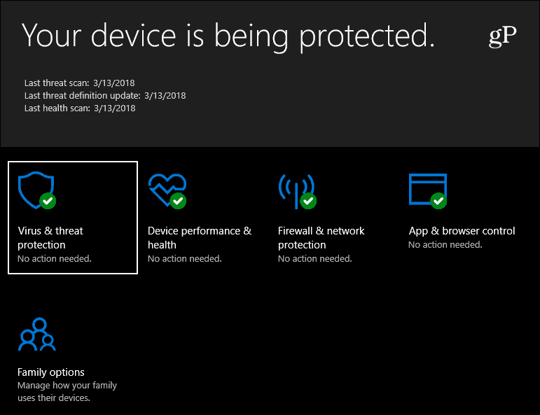 Windows Defender biztonság Windows 10