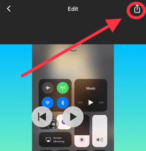 Tartsa nyitva az InShot alkalmazást, miközben feldolgozza a videót.