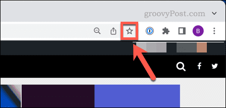Google Chrome könyvjelző ikon