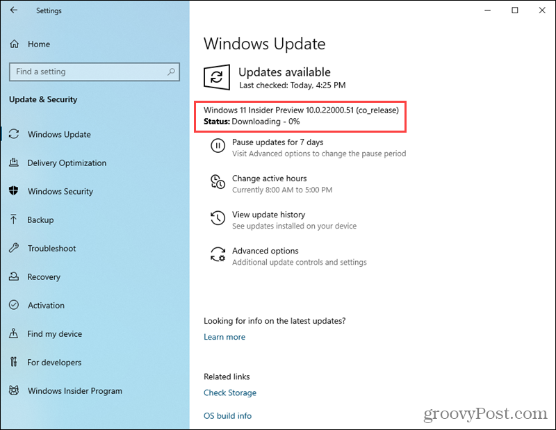 Windows 11 Preview build letöltése