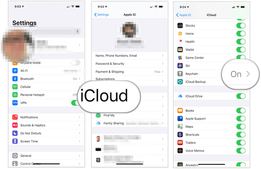 iCloud Keychain telepítő iOS