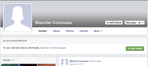 facebook blanche concours profil