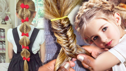 Milyen gyermek frizurákat lehet otthon csinálni? Praktikus és egyszerű iskolai frizurák