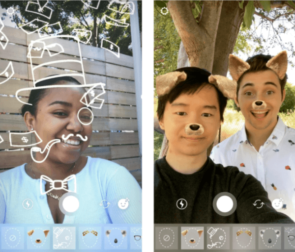 Az Instagram Camera két új arcszűrőt vezetett be, amelyek minden Instagram fotó- és videotermékhez használhatók.