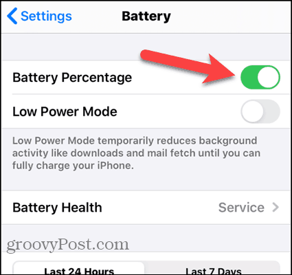 Kapcsolja be az akkumulátor százalékos arányát az iPhone 7 készüléken