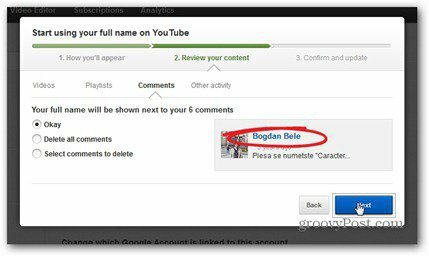 youtube valódi név megjegyzés felülvizsgálat tartalma a hozzászólásokat privátvá teszi