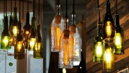 Így dekoratív lámpa a régi üveg