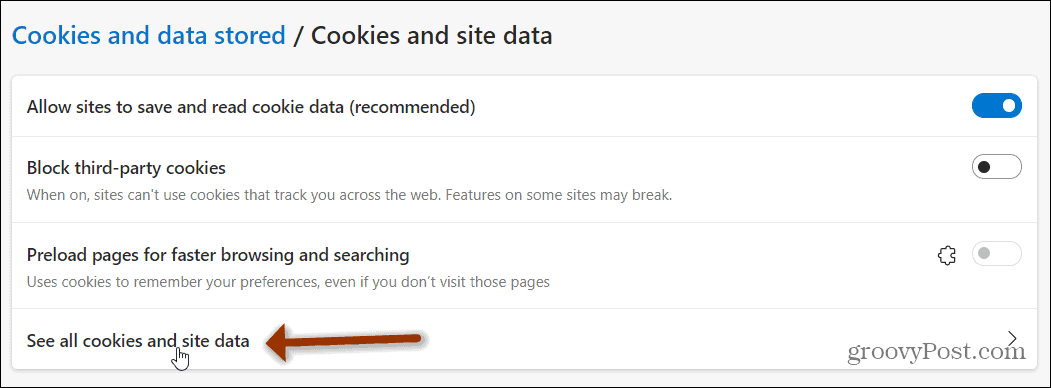 lásd az összes cookie-t és a webhely adatait