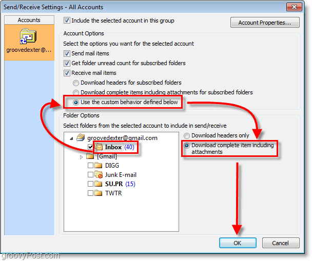 Az Outlook 2010 képernyőképe - beérkező levelek> <noscript> <img style =