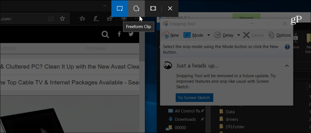 Ragadja meg és kommentálja a képernyőképeket az Új Snip & Sketch eszköz használatával a Windows 10 rendszeren