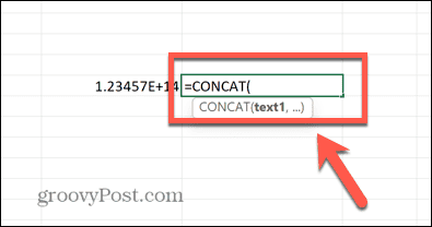 excel concat függvény