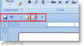 A Microsoft Word 2007 alakzatok hozzáadódtak a gyors elérés menübe, és a szalag alá kerültek