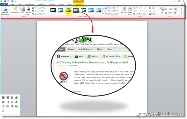 Hogyan kell készíteni a képernyőképeket az Office 2010 használatával