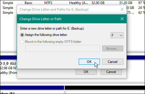 rendben, módosítsa a meghajtó betűjelét a Windows 11-ben