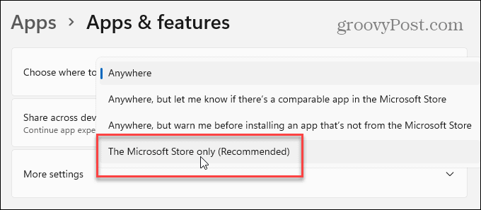 A Microsoft Store csak Windows 11