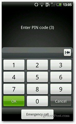 android pin-kód