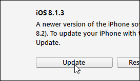 iOS 8.1.3 frissítés 8.2-re