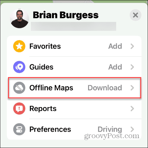Offline Maps lehetőség
