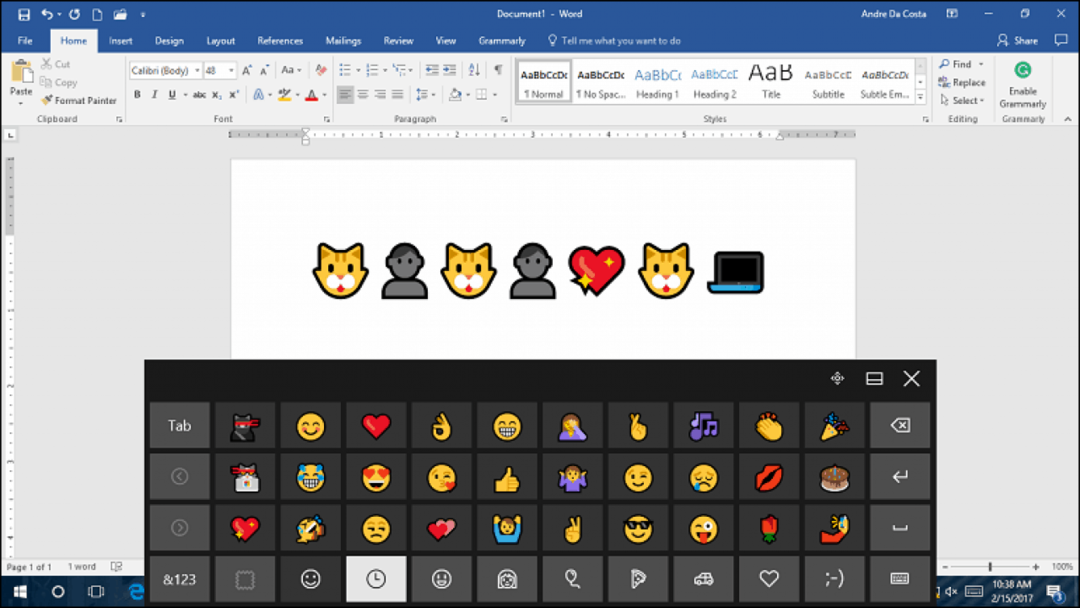 engedélyezze az emoji Windows 10 billentyűzet microsoft szót