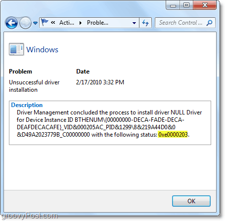 Tekintse meg a műszaki információkat, beleértve a Windows 7 hibakódokat