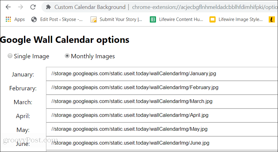 egyedi naptár háttérbeállítások