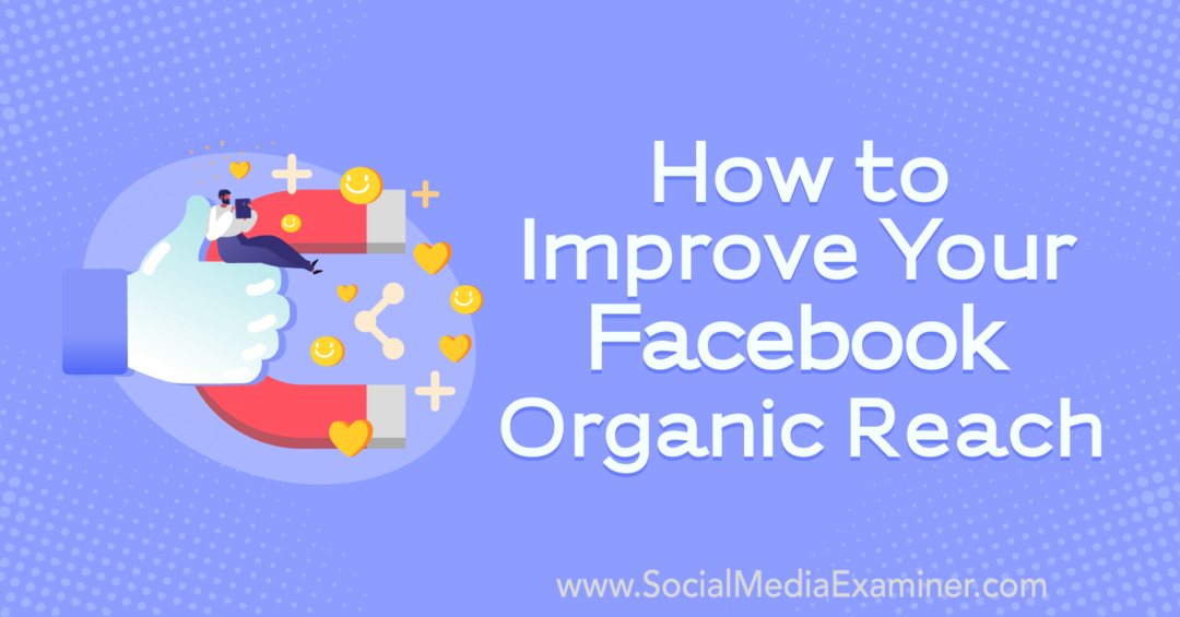Hogyan lehet javítani a Facebook Organic Reach-jét, a Guest információival a Social Media Marketing Podcast-on.
