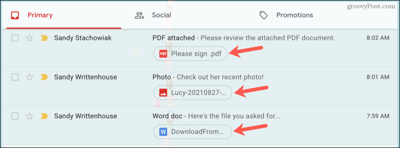 Mellékletek megtekintése a Gmail postaládájában