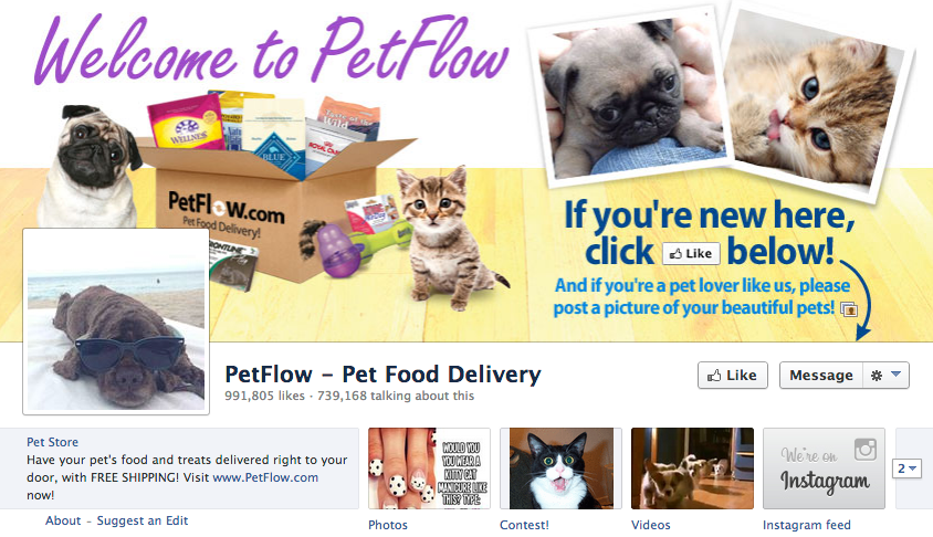 petflow facebook oldal