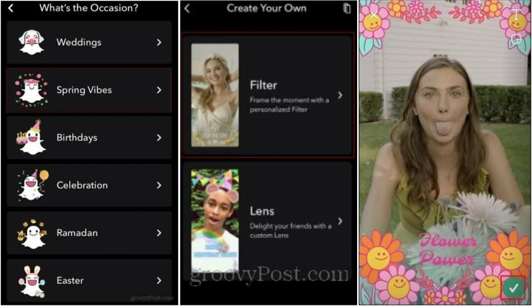 Az egyéni Snapchat szűrők használata és létrehozása