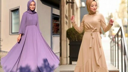 Hogyan lehet kombinálni a nyári hidzsáb ruhákat? 2020 ruha modellek