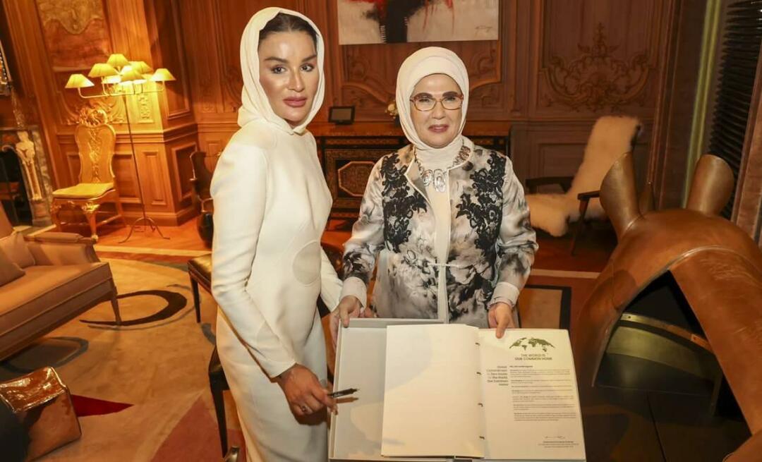 Erdoğan First Lady találkozott Sheikha Mozával, a katari emír Sheikh Al Thani anyjával