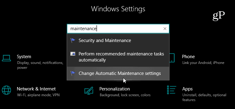 Keresési beállítások alkalmazás a Windows 10 rendszerben