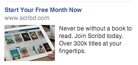 scribd facebook hirdetés