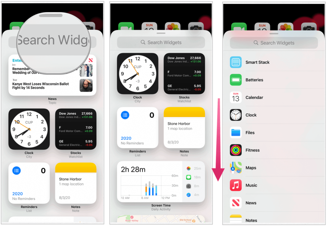 iOS 14 widgetek beállítása