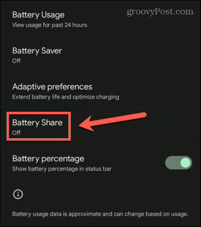 Android akkumulátor megosztás