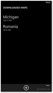 A Windows Phone 8 elérhető térképei