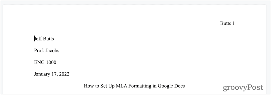 Google Dokumentumok Az MLA formátum beállítása a Google Dokumentumokban