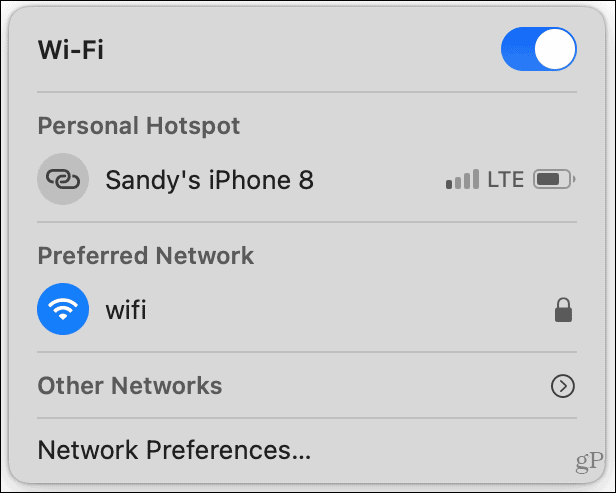 WiFi vezérlés Mac-en