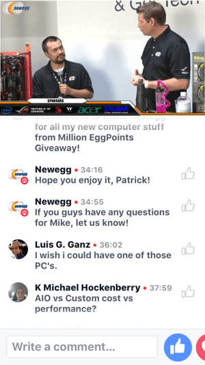 A BlizzCon-on Newegg Facebook Live közvetítést rendez a VR-kompatibilis számítógép építéséről.