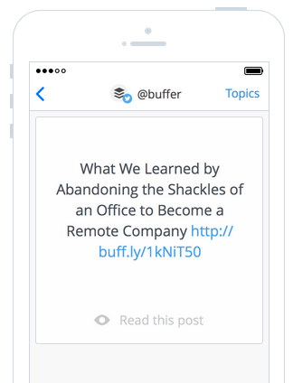 A Daily by Buffer egyszerű módszer a nagyszerű tartalmak felfedezésére és megosztására. 