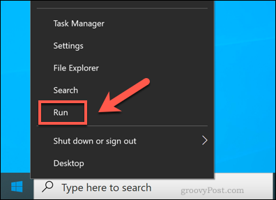 Indítsa el a Futtatást a Windows 10 rendszerben