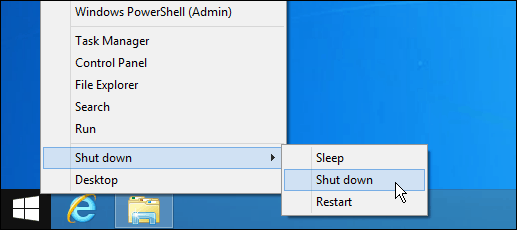 A Windows 8.1 Start gombjának leállítása