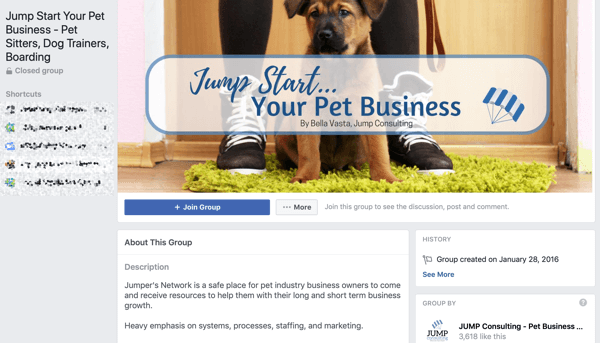 Hogyan használhatjuk a Facebook Csoportok szolgáltatásait, például a csoportot a Jump Start Your Pet Business számára