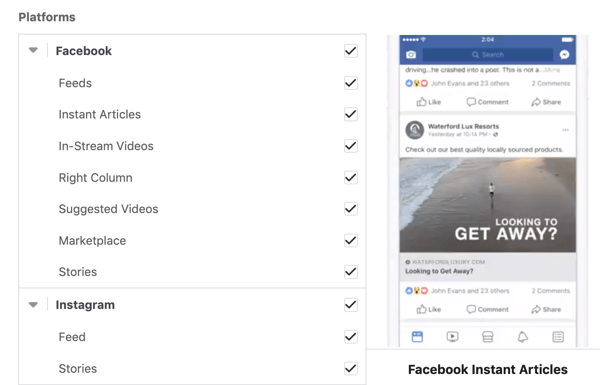 Facebook kampányelhelyezési lehetőségek