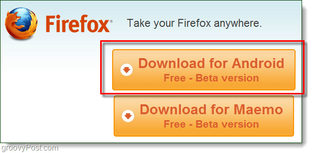 letöltés az Android Firefoxhoz